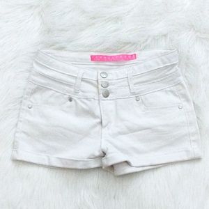 Tinseltown White High Rise Shorts Size 3